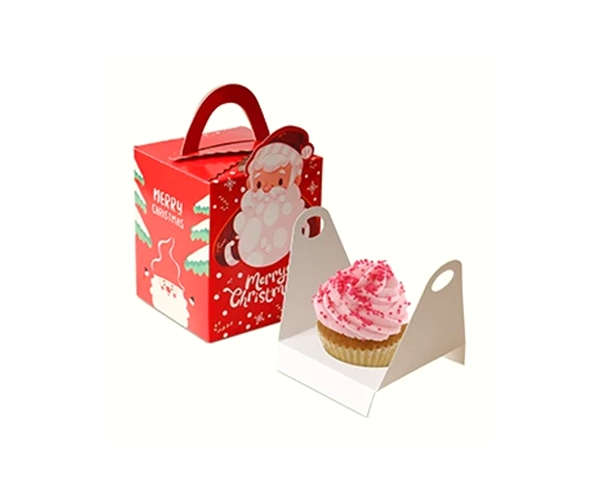 Custom Christmas Cupcake Boxes