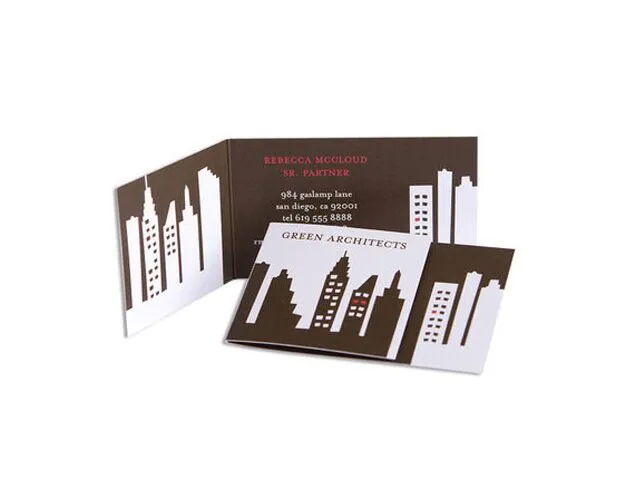 Folded Business Cards