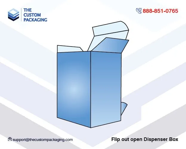 Flip Out Open Dispenser Box