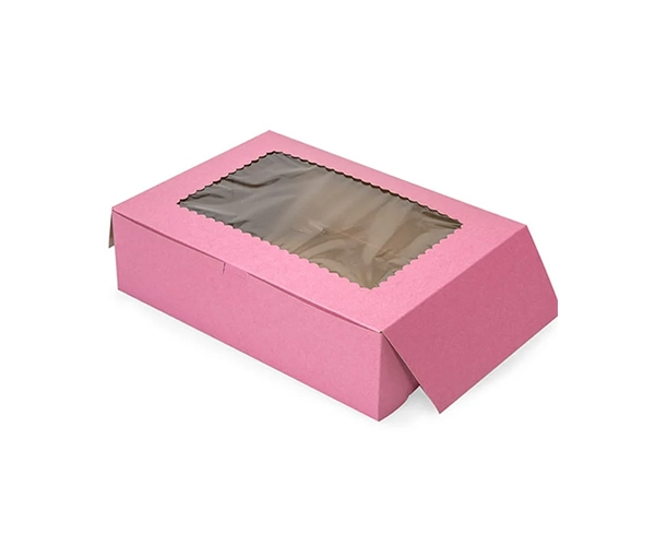 Pink-Bakery-Boxes-with-window-wholesale