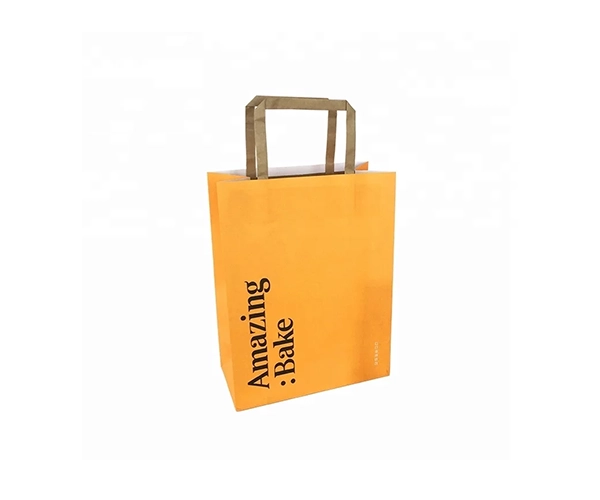 Custom Flat Handle Paper Bags