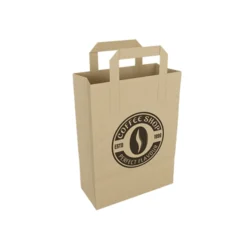 Custom Flat Handle Paper Bags