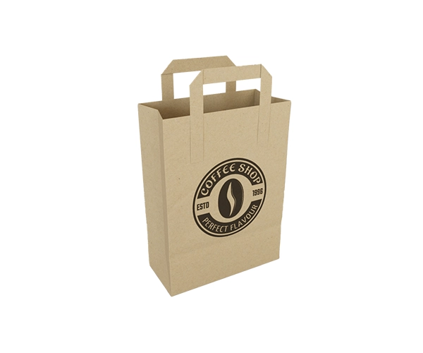 Custom Flat Handle Paper Bags