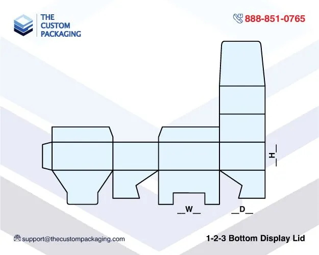 1-2-3 Bottom Display Lid