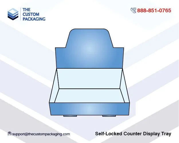 Self-Locked Counter Display Tray