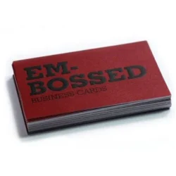 Embossed Business Cards